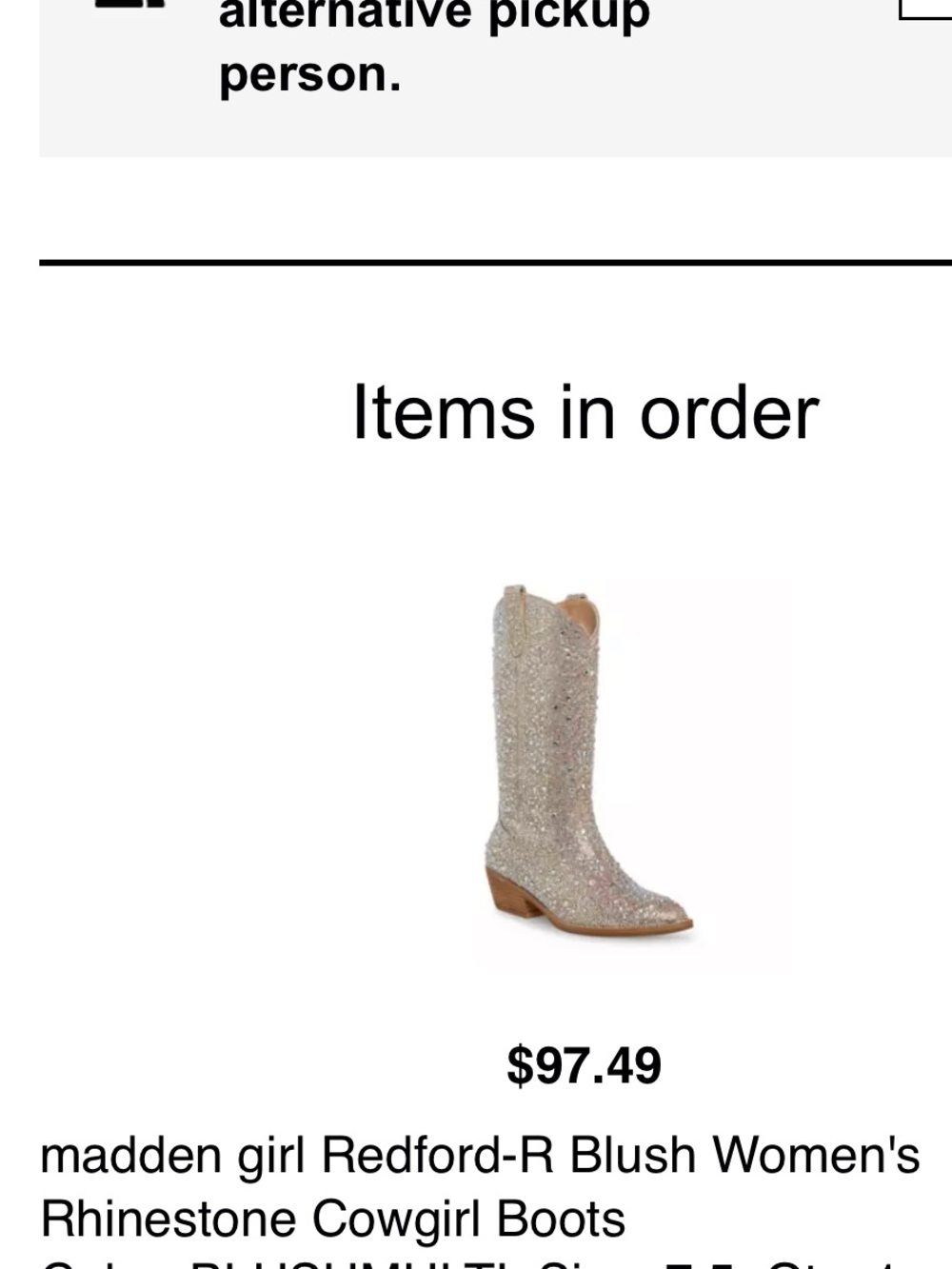 Madden Girl Blush Multi Rhinestone Cowgirl Boots